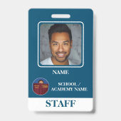 Mitarbeiter des Abzeichen für moderne Blue School- Ausweis (Vorderseite)