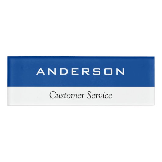 Mitarbeiter des Abzeichens mit kleinem Namen Namenschild (Vorderseite)