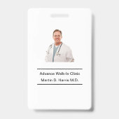 Mitarbeiter des Arztes Ausweis (Rückseite)