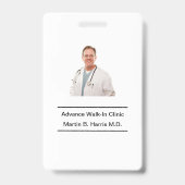 Mitarbeiter des Arztes Ausweis (Vorderseite)