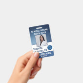 Mitarbeiter des Blue Surgical Medical ID Logos Ausweis (Handheld)