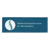 Mitarbeiter des Büros für medizinische Chiroprakto Namenschild (Vorderseite)