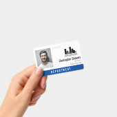 Mitarbeiter des Büros für Personal in der Personal Ausweis (Handheld)