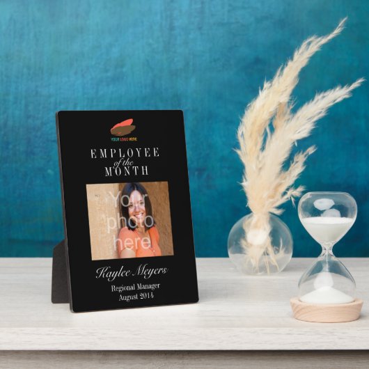 Mitarbeiter des Firmenlogos des Monats Foto Award Fotoplatte (Seite)