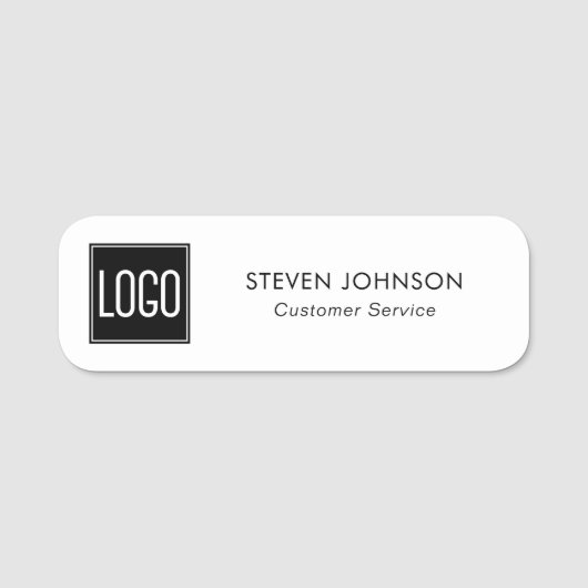 Mitarbeiter des Firmenlogos Namensschild (Vorderseite)