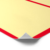 Mitarbeiter des Fotos für benutzerdefinierte Farbe Poster (Ecke)