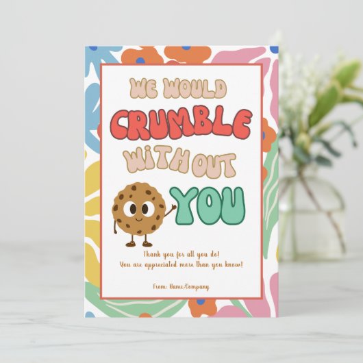 Mitarbeiter des Fun Business Teams Dankeschön Kart Einladung (Stehend Vorderseite)