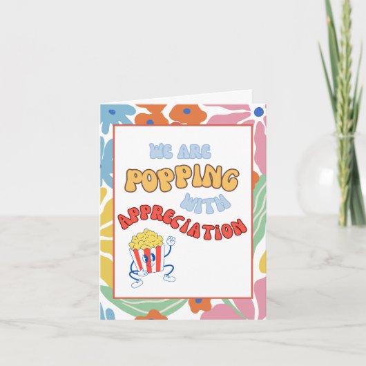 Mitarbeiter des Fun Business Teams Dankeschön Kart Einladung (Vorderseite)