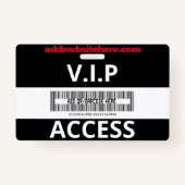 Mitarbeiter des Individuellen Namens "Black and Re Ausweis (Rückseite)