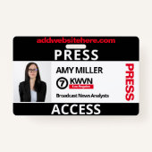 Mitarbeiter des Individuellen Namens "Black and Re Ausweis (Vorderseite)