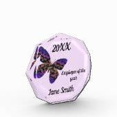 Mitarbeiter des Jahres Bright Modern Butterfly Fotoblock (Links)