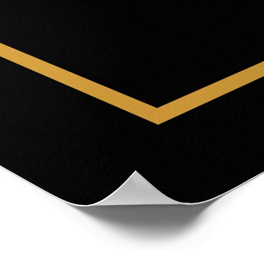 Mitarbeiter des Jahres Foto Gold Award Custom Poster (Ecke)