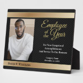 Mitarbeiter des Jahres Foto Gold Custom Awards Fotoplatte (Seite)