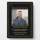 Mitarbeiter des Jahres Foto Gold Custom Awards Fotoplatte (Vorderseite)