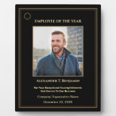 Mitarbeiter des Jahres Foto Gold Custom Awards Fotoplatte (Vorderseite)