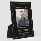 Mitarbeiter des Jahres Foto Gold Custom Awards Fotoplatte (Seite)