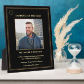 Mitarbeiter des Jahres Foto Gold Custom Awards Fotoplatte (Seite)