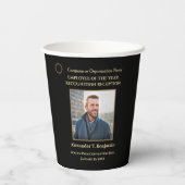 Mitarbeiter des Jahres Foto Logos Auszeichnungen p Pappbecher (Rückseite)