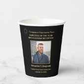 Mitarbeiter des Jahres Foto Logos Auszeichnungen p Pappbecher (Vorderseite)