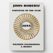 Mitarbeiter des Jahres Moderne Unternehmensanerken Fotoplatte (Vorderseite)