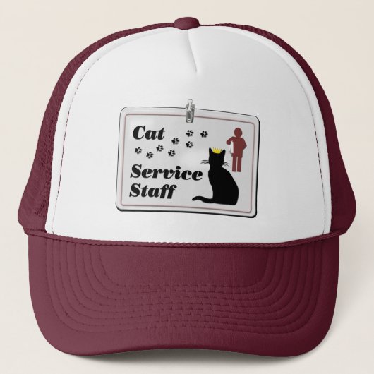 Mitarbeiter des Katzendienstes Truckerkappe (Vorderseite)