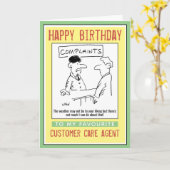 Mitarbeiter des Kundendienstes im Bereich Beschwer Karte (Gelbe Blume)