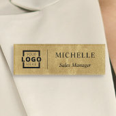 Mitarbeiter des Logobetriebes Namenschild