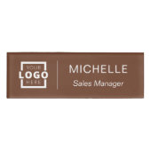 Mitarbeiter des Logobetriebes Namenschild (Vorderseite)