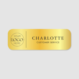 Mitarbeiter des Logobüros für Gold Gradient Namensschild