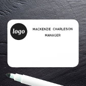Mitarbeiter des Logopersonals Magnetische oder But Namensschild