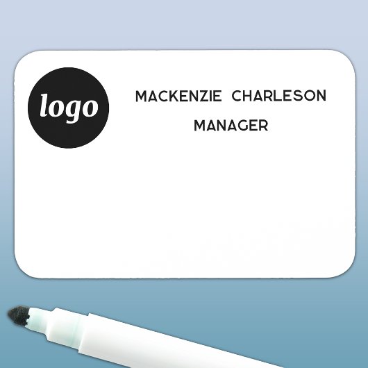 Mitarbeiter des Logopersonals Magnetische oder But Namensschild