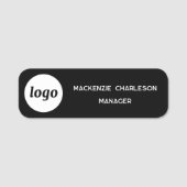 Mitarbeiter des Logos Black Magnetic oder Button (Vorderseite)