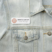 Mitarbeiter des Magnetbetriebs Beruflich Namensschild (Beispiel)