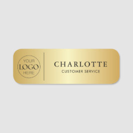 Mitarbeiter des Metallic Gold Custom Logo Office Namensschild