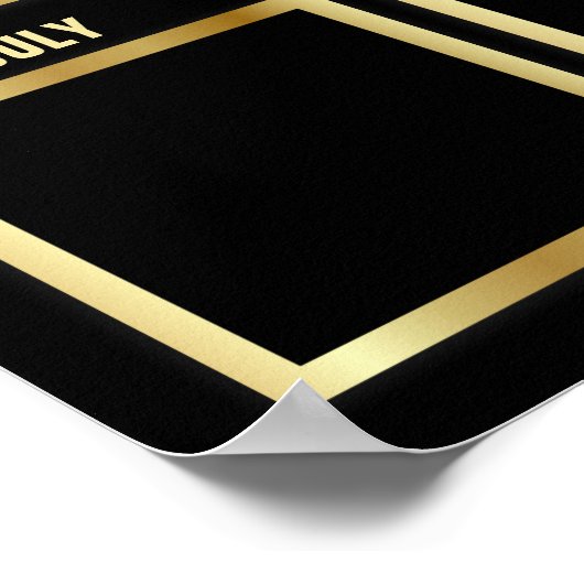 Mitarbeiter des Monats 4x4 Foto-Erkennungsbildschi Poster (Ecke)