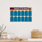 Mitarbeiter des Monats 4x6 Foto Recognition Displa Poster (Küche)
