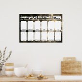 Mitarbeiter des Monats 4x6 Foto Recognition Displa Poster (Küche)