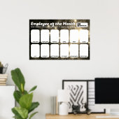 Mitarbeiter des Monats 4x6 Foto Recognition Displa Poster (Heimbüro)