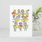 Mitarbeiter des Monats Einladung (Stehend Vorderseite)