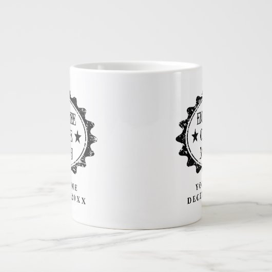 Mitarbeiter des Monats extra große Kaffeegenschaft Jumbo-Tasse (Vorderseite)