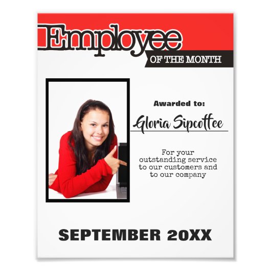 Mitarbeiter des Monats Foto Award (Vorne)