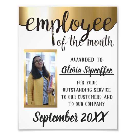 Mitarbeiter des Monats Foto Award (Vorne)