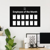 Mitarbeiter des Monats Foto im Geschäft Poster (Heimbüro)