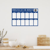 Mitarbeiter des Monats-Fotos mit benutzerdefiniert Poster (Küche)