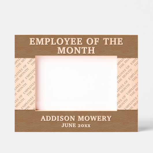 Mitarbeiter des Monats Geätzte Rahmen (Vorderseite)