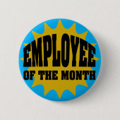 Mitarbeiter des Monats Gold und Blau Button (Vorderseite)