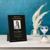 Mitarbeiter des Monats Logo-Foto-Auszeichnung Fotoplatte (Seite)