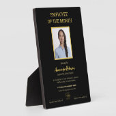 Mitarbeiter des Monats Logo-Foto-Auszeichnung Fotoplatte (Seite)