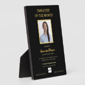 Mitarbeiter des Monats Logo-Foto-Auszeichnung Fotoplatte (Seite)