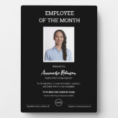 Mitarbeiter des Monats Personalisierter Mitarbeite Fotoplatte (Vorderseite)